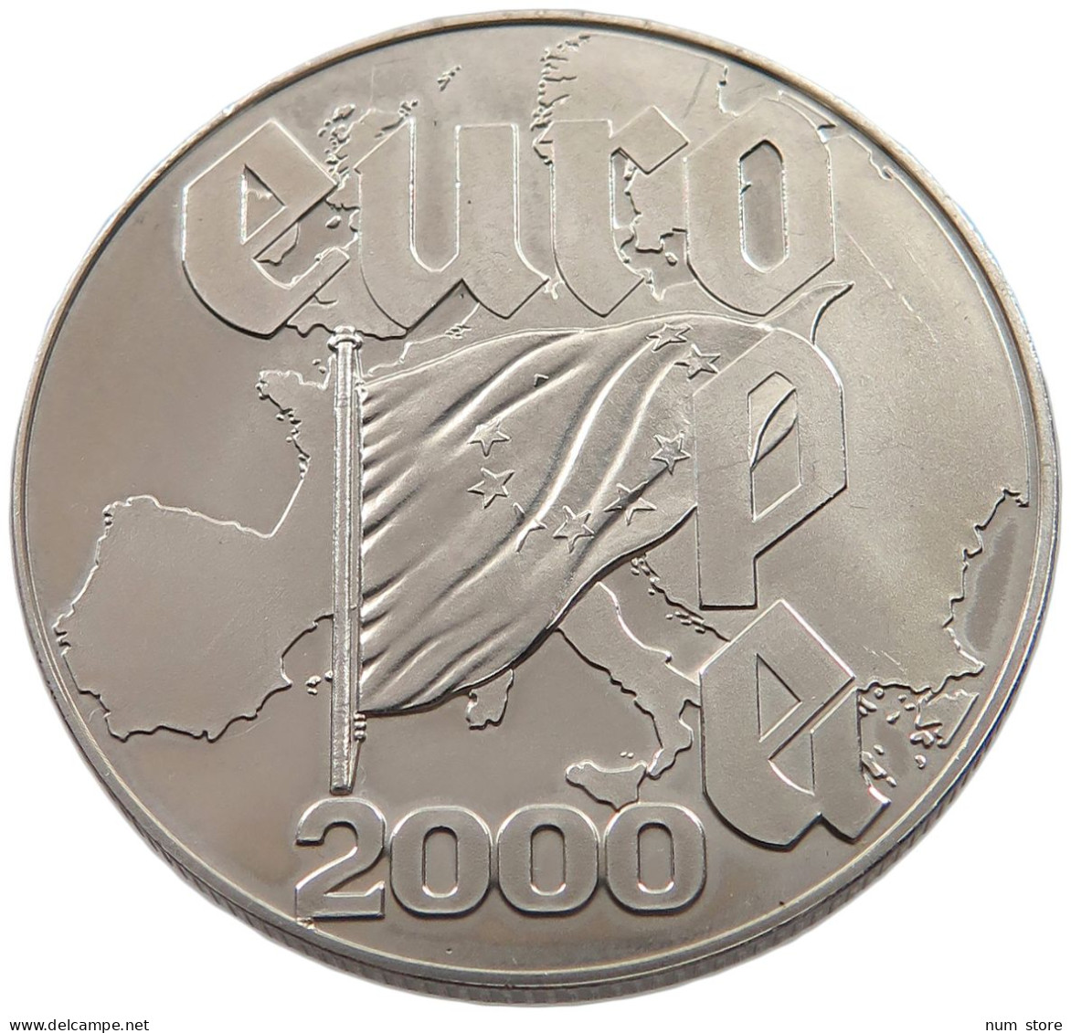 LIBERIA 5 DOLLARS 2000 EURO #alb055 0187 - Liberia