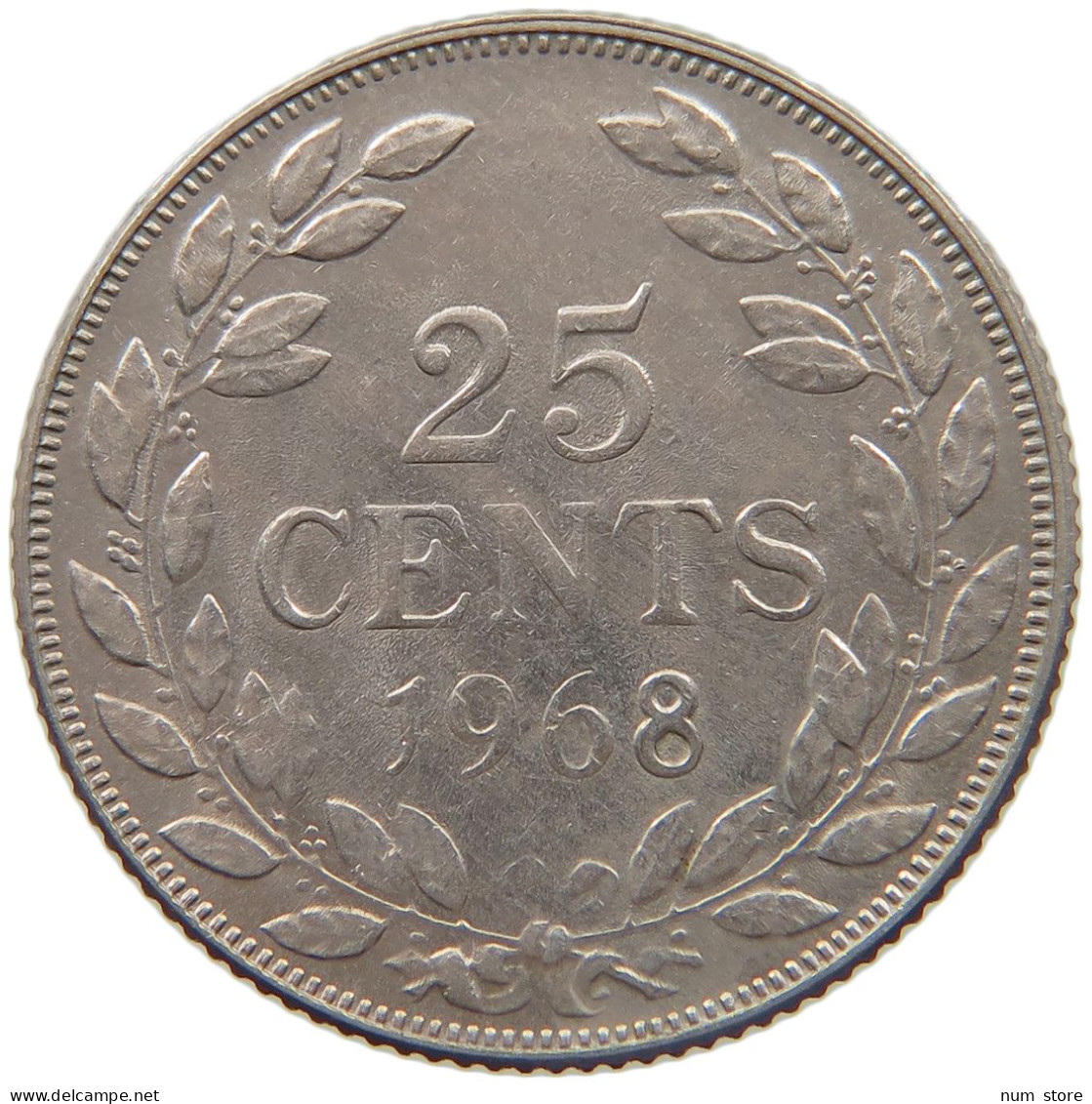 LIBERIA 25 CENTS 1968  #c017 0399 - Liberia