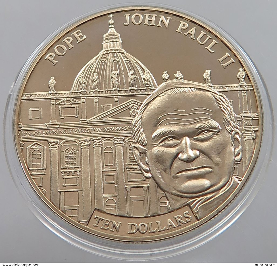 LIBERIA 10 DOLLARS 2005 JOHN PAUL II. 1978-2005 #sm08 0393 - Liberia