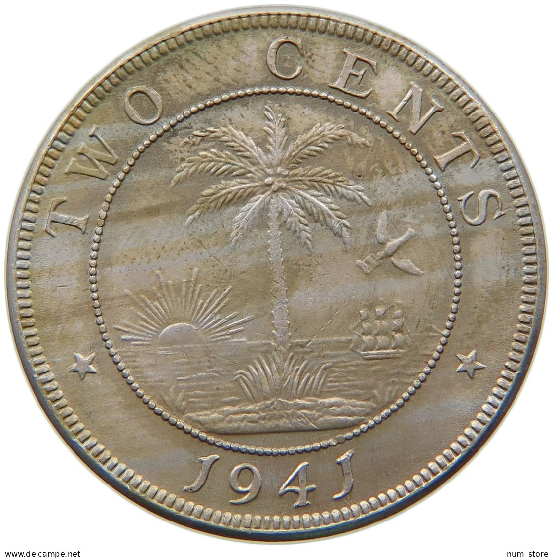 LIBERIA 2 CENTS 1941  #t085 0115 - Liberia