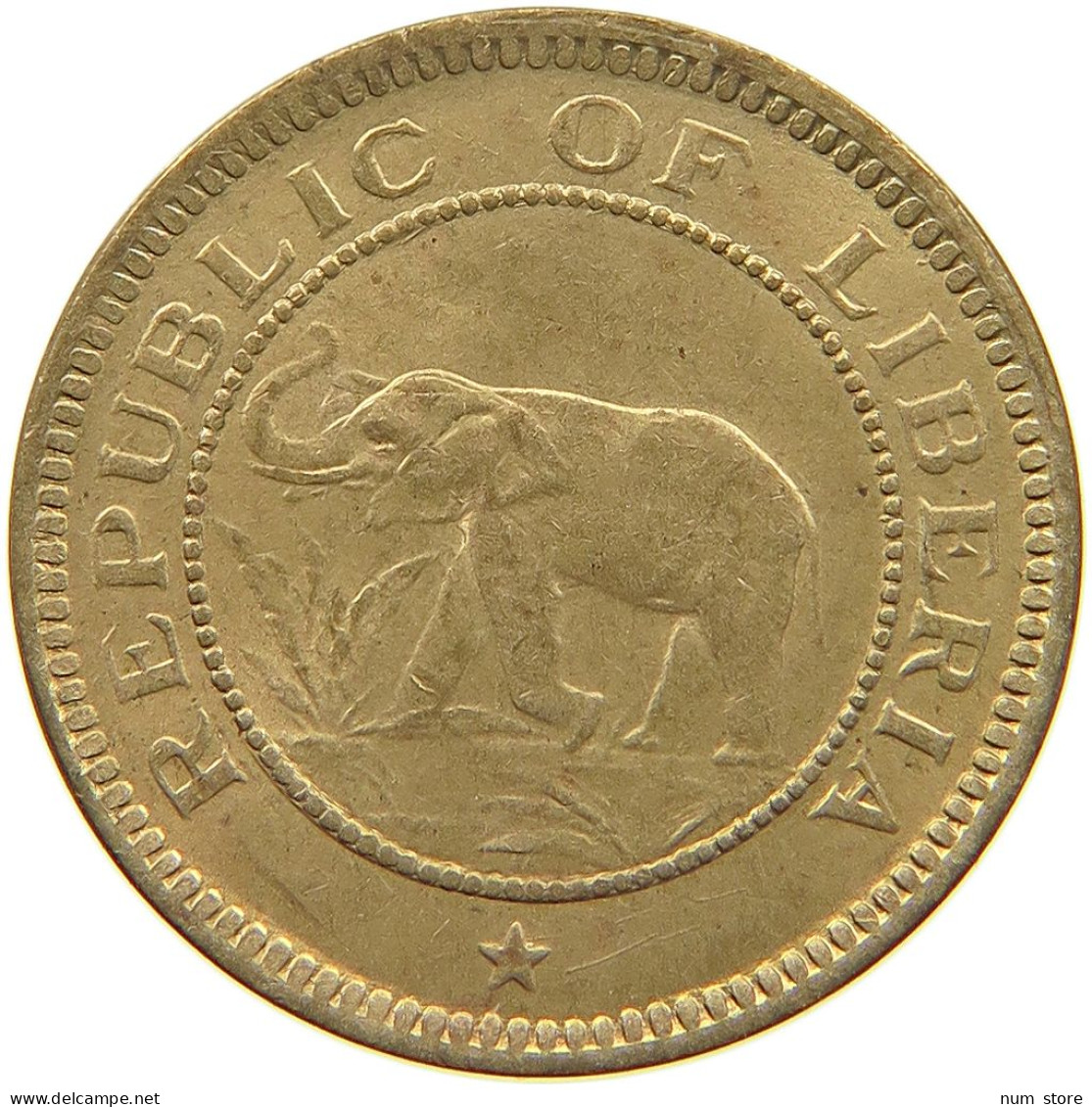 LIBERIA 1/2 CENT 1937  #t085 0023 - Liberia