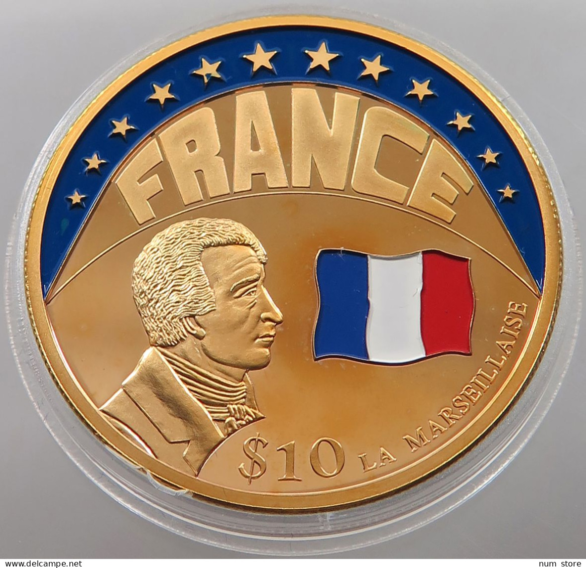 LIBERIA 10 DOLLARS 2000 FRANCE LA MARSEILLAISE #sm07 0987 - Liberia