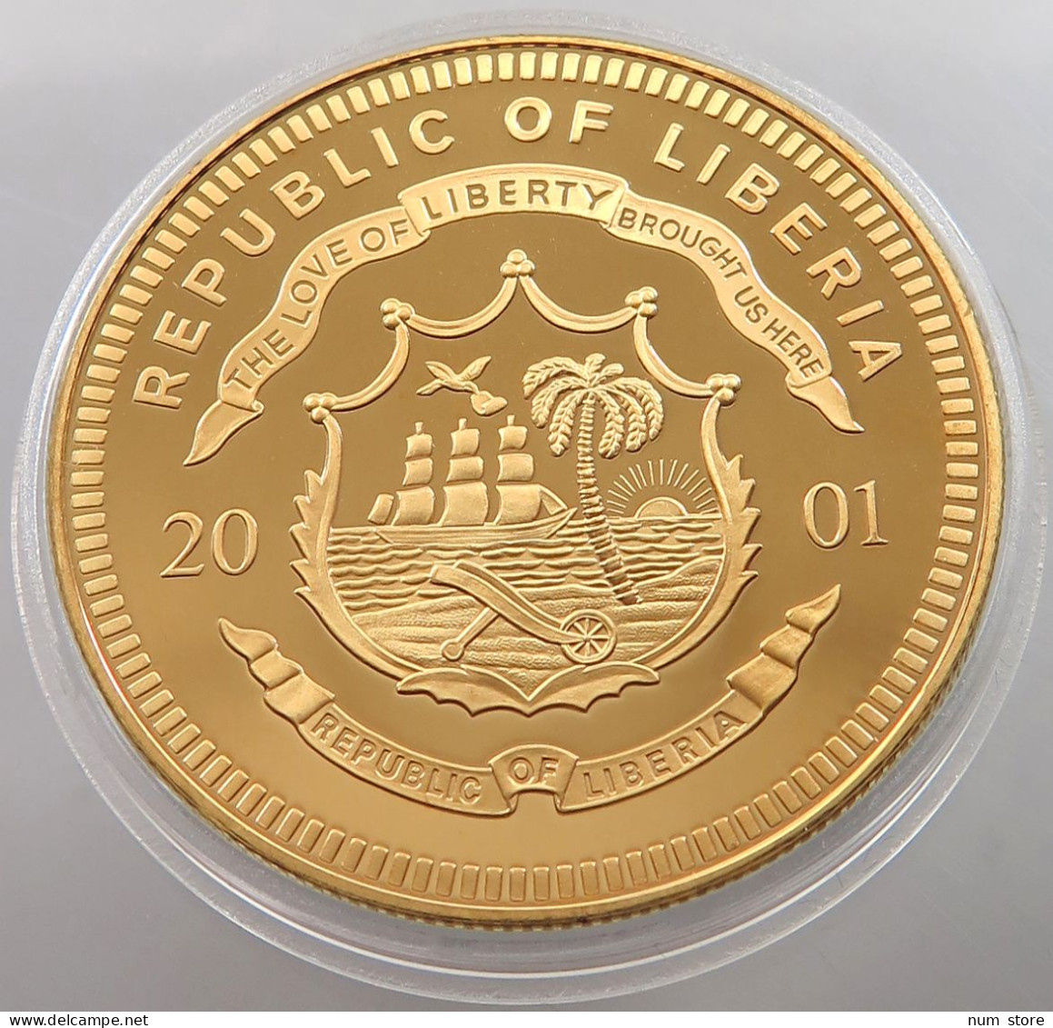 LIBERIA 10 DOLLARS 2001  #sm11 0345 - Liberia