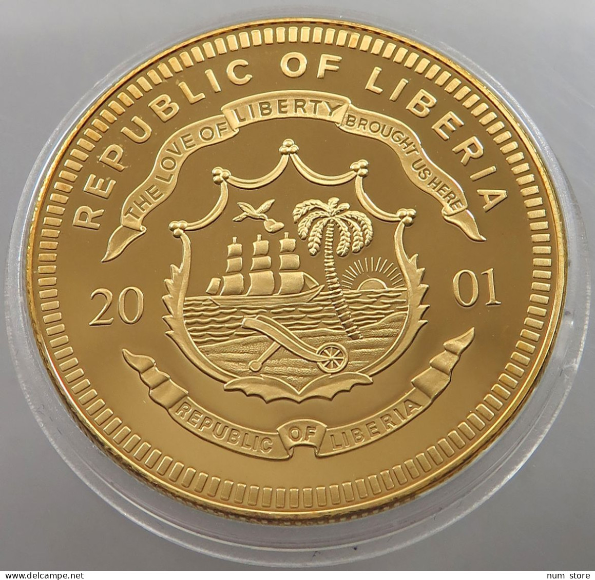 LIBERIA 10 DOLLARS 2001  #sm11 0349 - Liberia