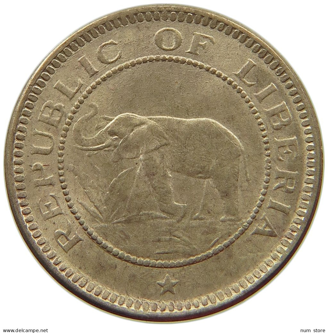 LIBERIA 1/2 CENT 1937  #t149 0493 - Liberia