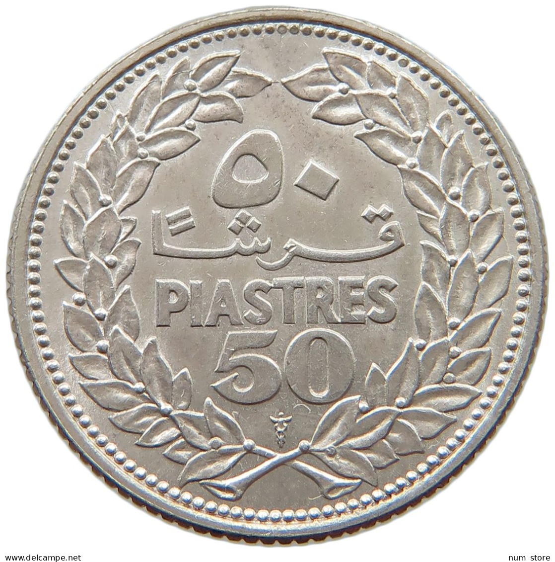 LEBANON 50 PIASTERS 1952  #a003 0449 - Liban