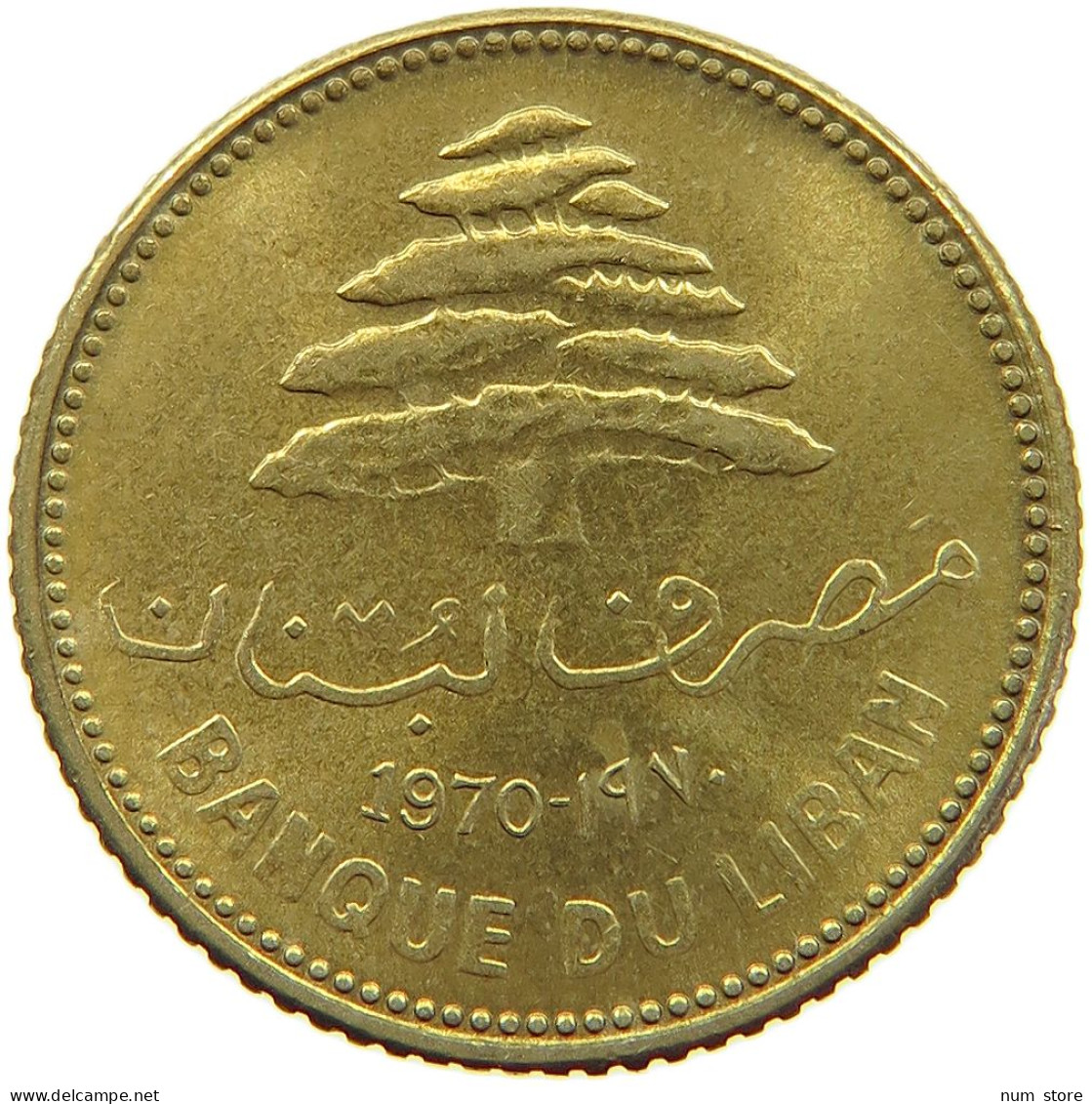 LEBANON 5 PIASTRES 1970  #a080 0705 - Lebanon