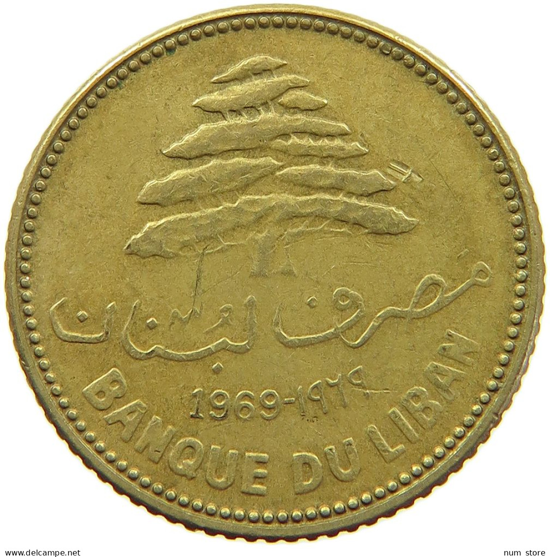 LEBANON 5 PIASTRES 1969  #a080 0701 - Lebanon