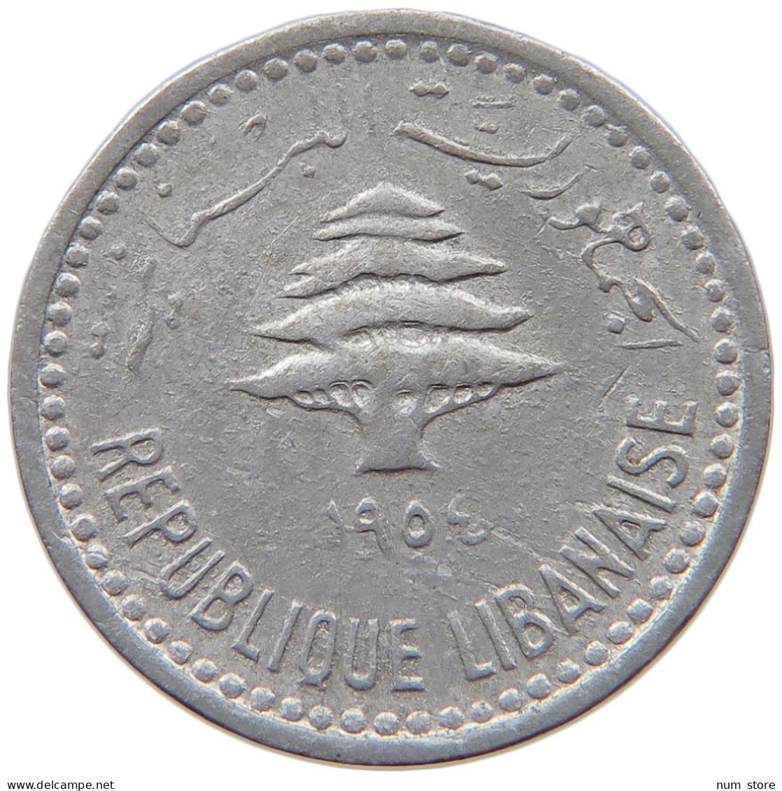 LEBANON 5 PIASTRES 1954  #c060 0345 - Liban