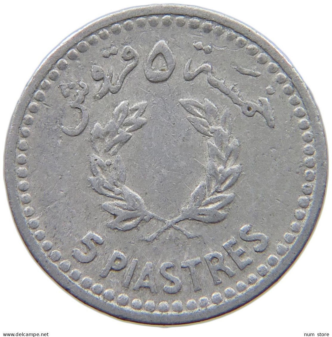 LEBANON 5 PIASTRES 1952  #a076 0465 - Liban