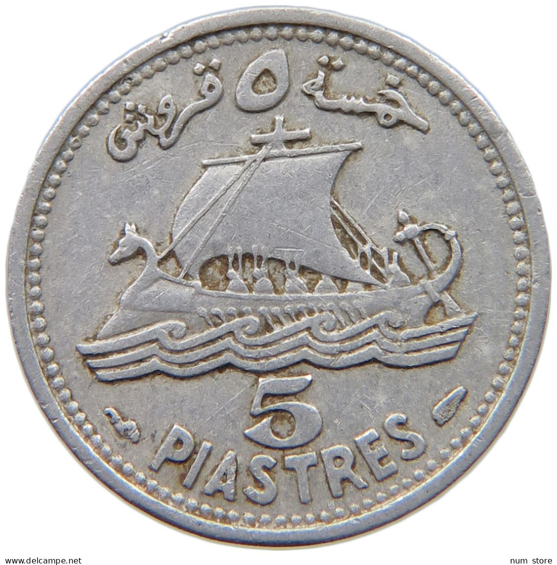 LEBANON 5 PIASTRES 1952  #c040 0789 - Lebanon