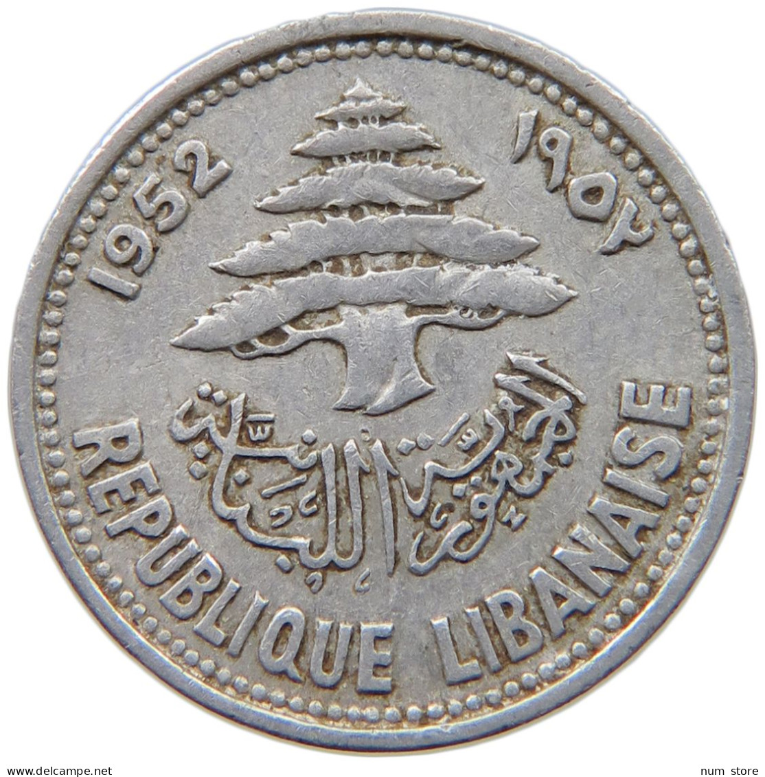 LEBANON 5 PIASTRES 1952  #c040 0789 - Lebanon