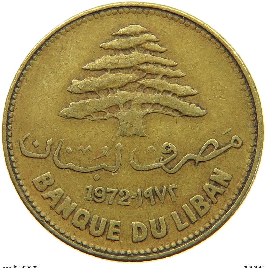 LEBANON 25 PIASTRES 1972  #a081 0129 - Libanon