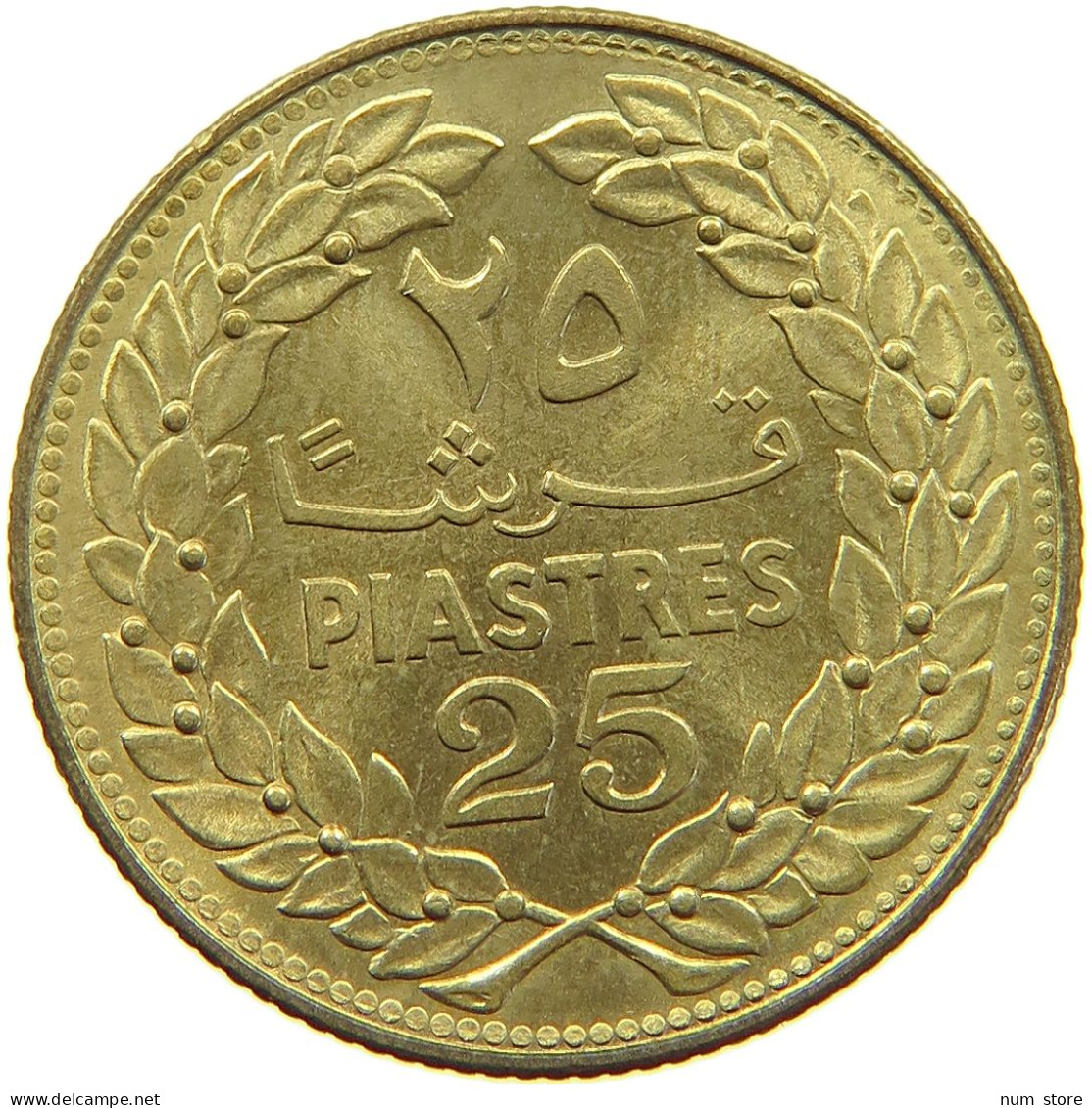 LEBANON 25 PIASTRES 1972  #a081 0117 - Lebanon