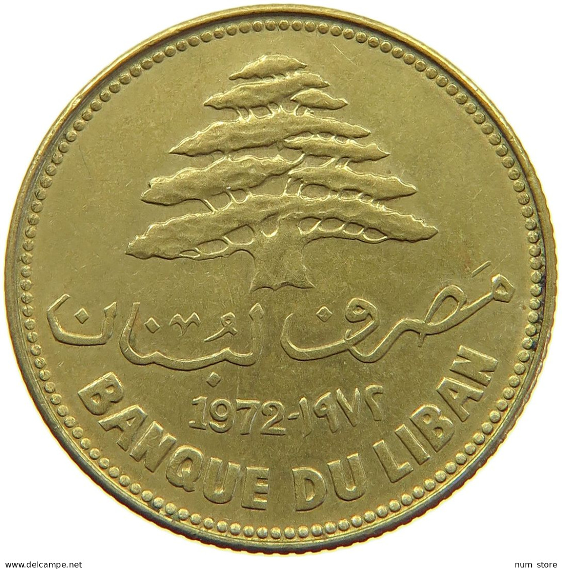 LEBANON 25 PIASTRES 1972  #a081 0121 - Lebanon