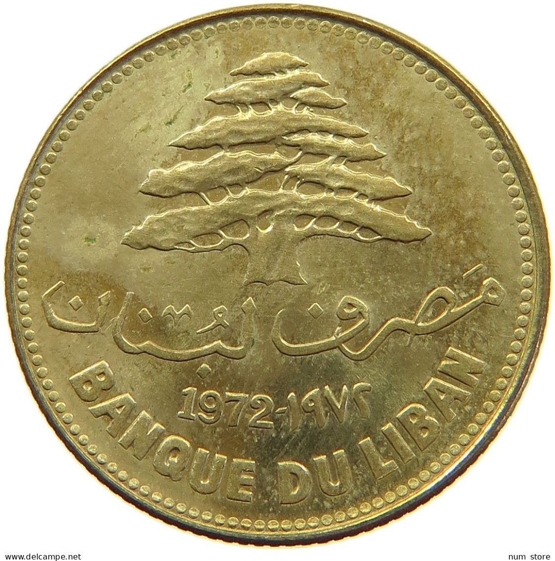 LEBANON 25 PIASTRES 1972  #a081 0123 - Lebanon