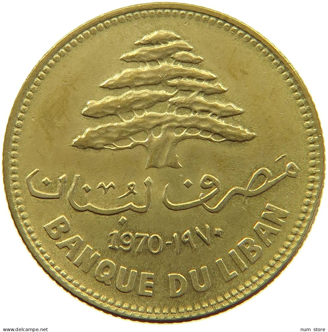 LEBANON 25 PIASTRES 1970  #a081 0113 - Libanon