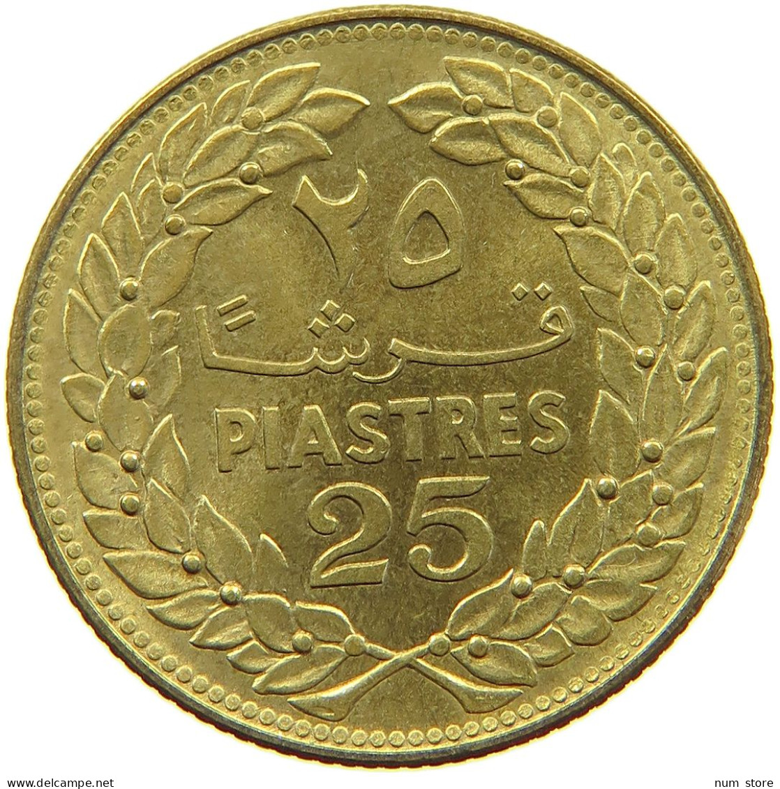 LEBANON 25 PIASTRES 1972  #a081 0059 - Lebanon