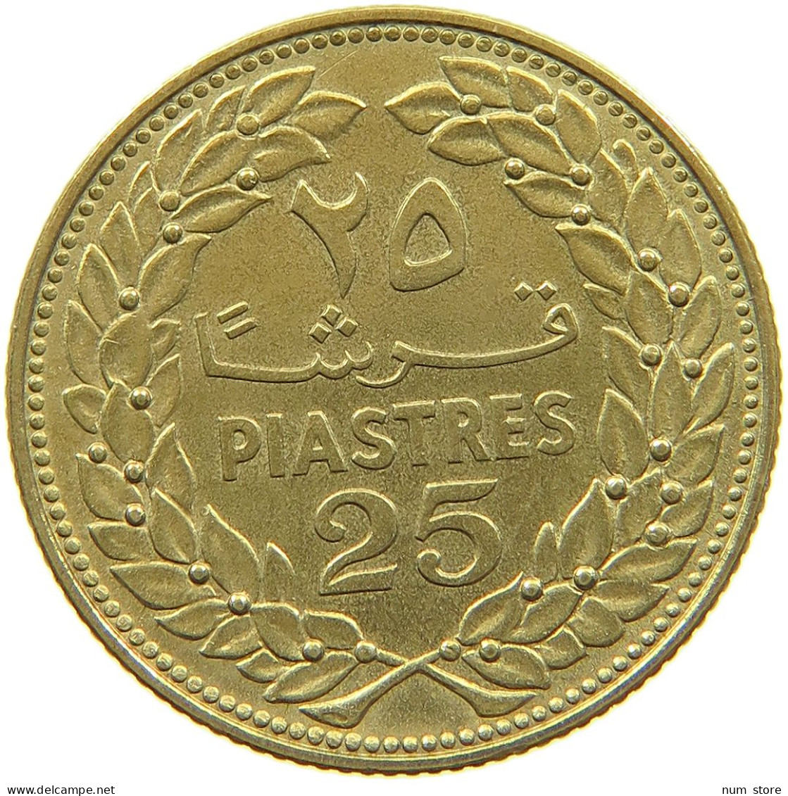 LEBANON 25 PIASTRES 1969  #a074 0125 - Lebanon