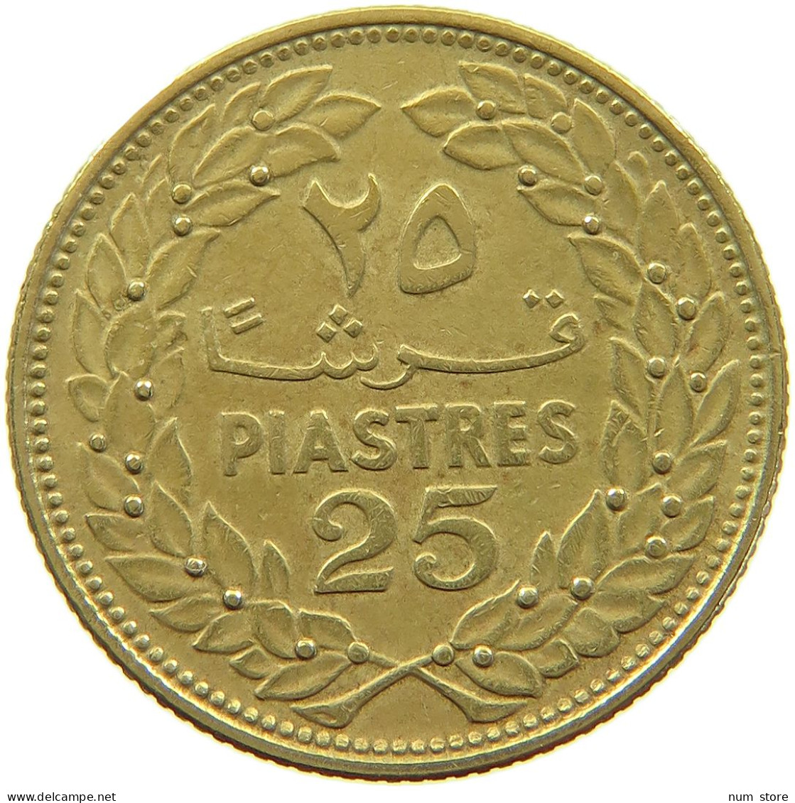 LEBANON 25 PIASTRES 1969  #a081 0127 - Lebanon