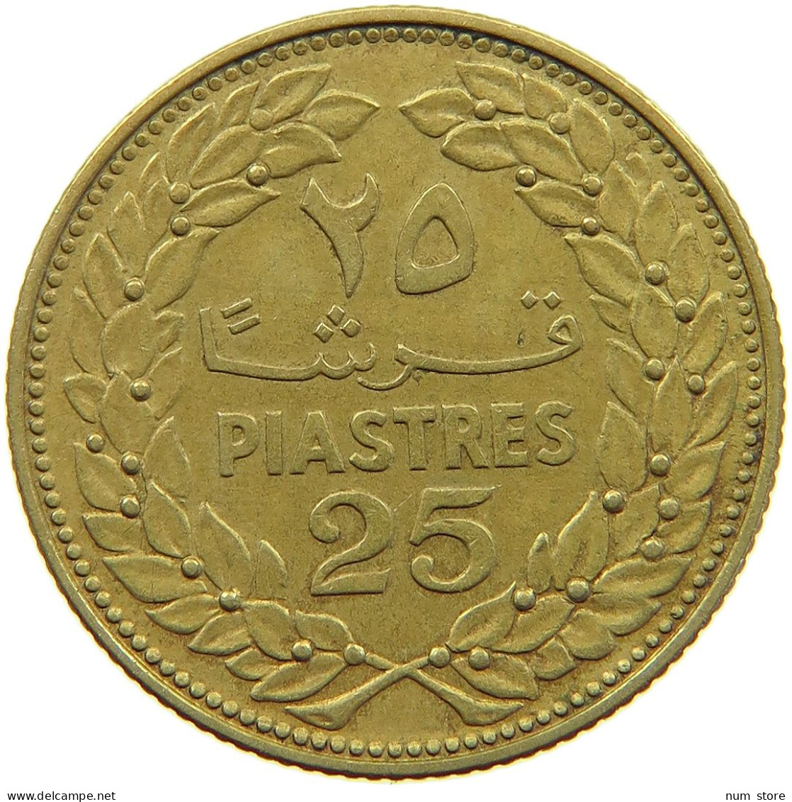 LEBANON 25 PIASTRES 1969  #a081 0119 - Lebanon