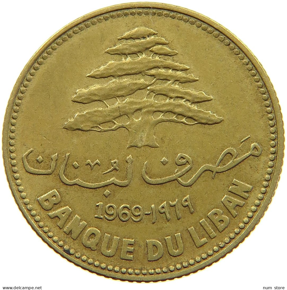 LEBANON 25 PIASTRES 1969  #a081 0119 - Liban