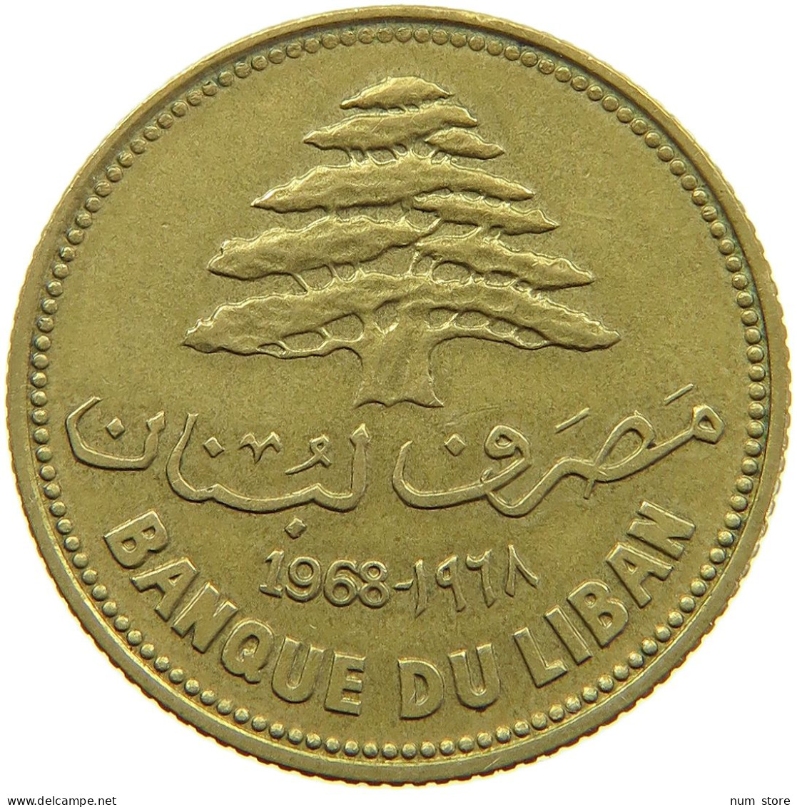 LEBANON 25 PIASTRES 1968  #a094 0569 - Libanon