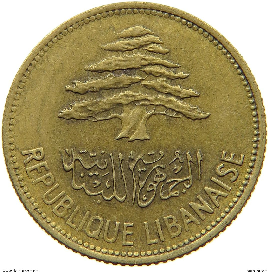 LEBANON 25 PIASTRES 1961  #s067 0055 - Lebanon