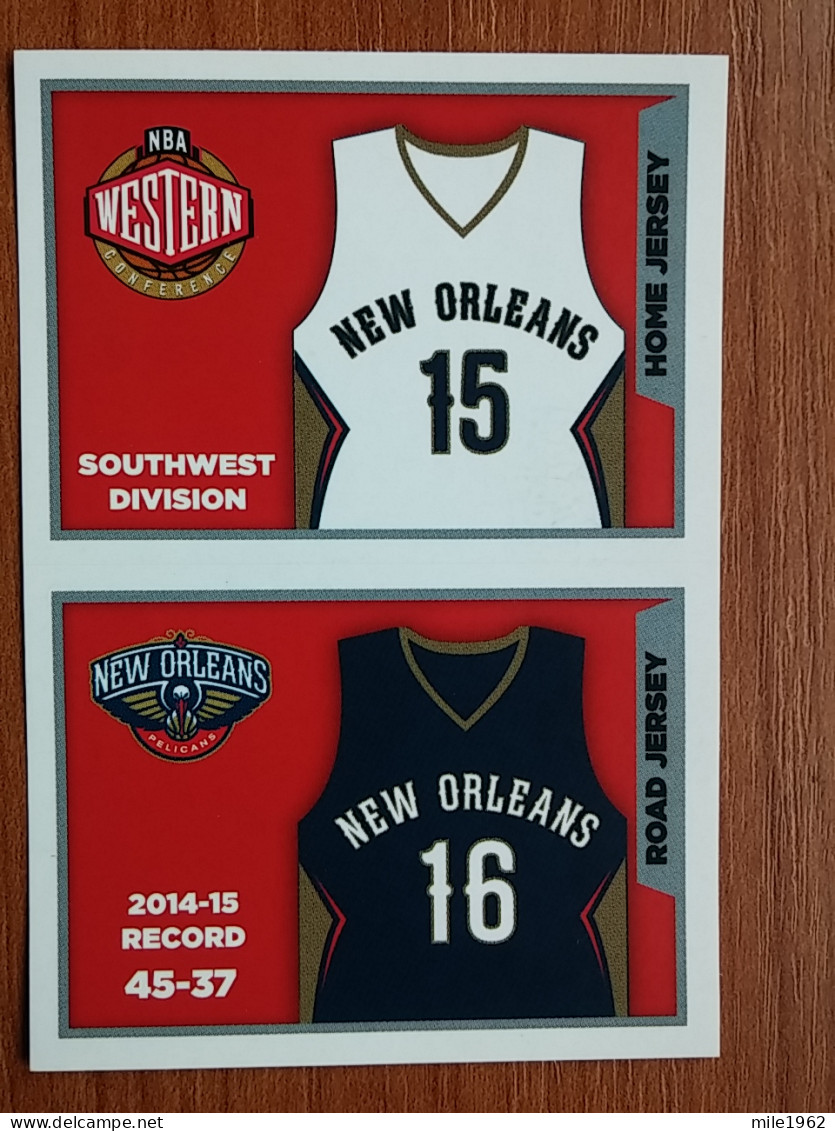 ST 21 - NBA SEASONS 2015-16, Sticker, Autocollant, PANINI, No 248 Home Jersey New Orleans Pelicans - Books