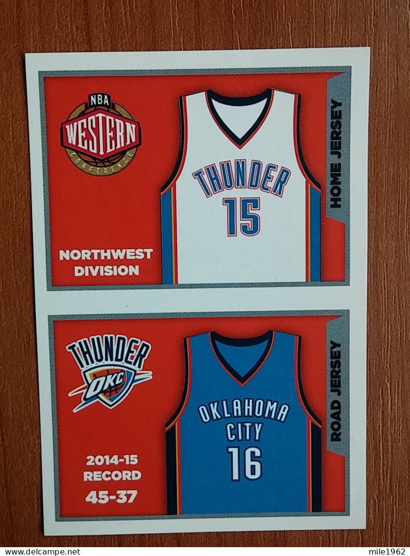 ST 21 - NBA SEASONS 2015-16, Sticker, Autocollant, PANINI, No 300 Home Jersey Oklahoma City Thunder - Boeken