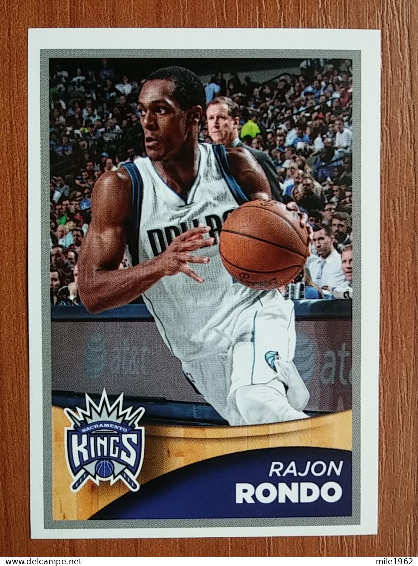 ST 22 - NBA SEASONS 2015-16, Sticker, Autocollant, PANINI, No 393 Rajon Rondo Sacramento Kings - Libros