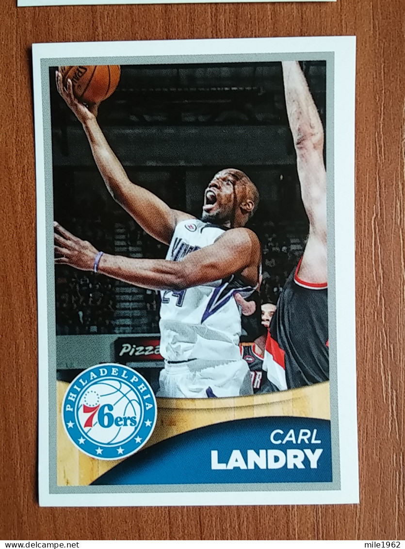 ST 23 - NBA SEASONS 2015-16, Sticker, Autocollant, PANINI, No 59 Carl Landry Philadelphia 76ers - Libros