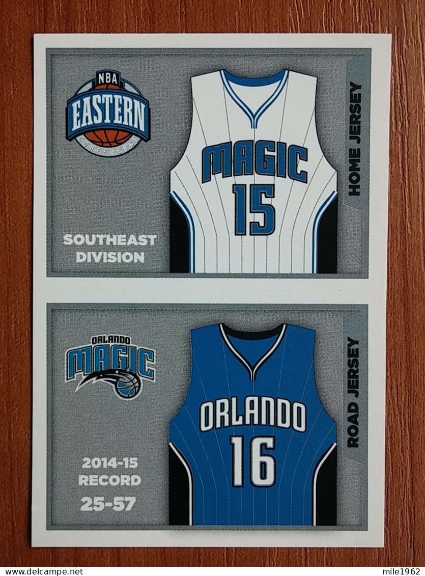 ST 24 - NBA SEASONS 2015-16, Sticker, Autocollant, PANINI, No 183 Home Jersey Orlando Magic - Libros