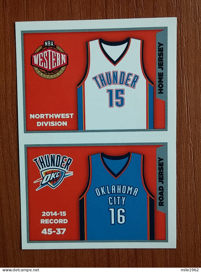 ST 24 - NBA SEASONS 2015-16, Sticker, Autocollant, PANINI, No 300 Home Jersey Oklahoma City Thunder - Libros