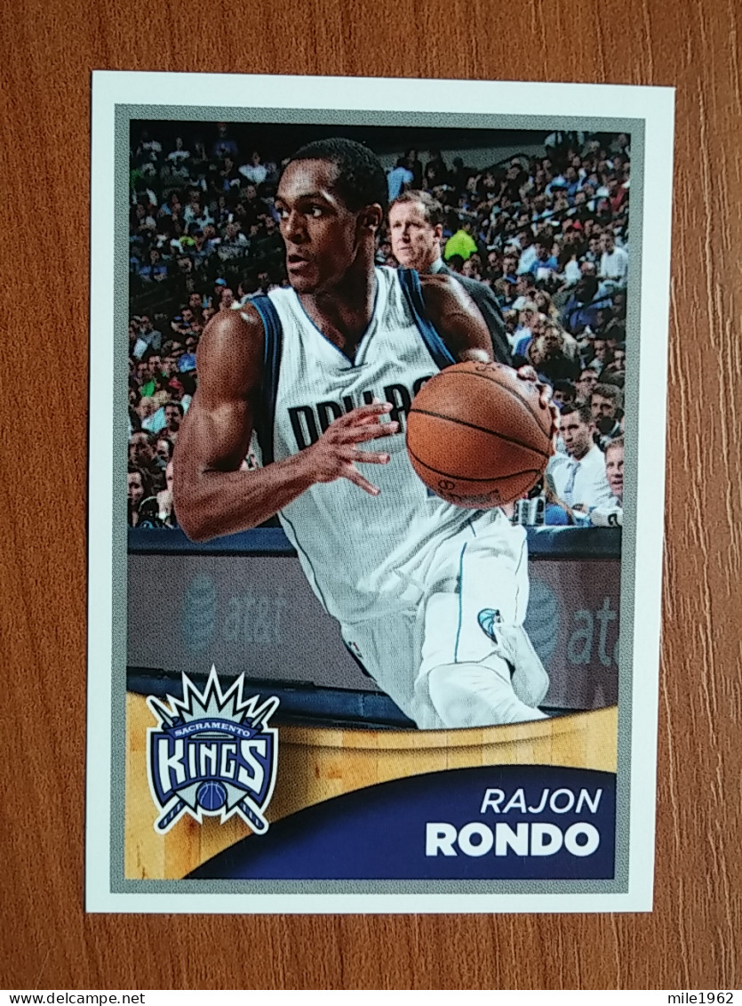 ST 24 - NBA SEASONS 2015-16, Sticker, Autocollant, PANINI, No 393 Rajon Rondo Sacramento Kings - Libros