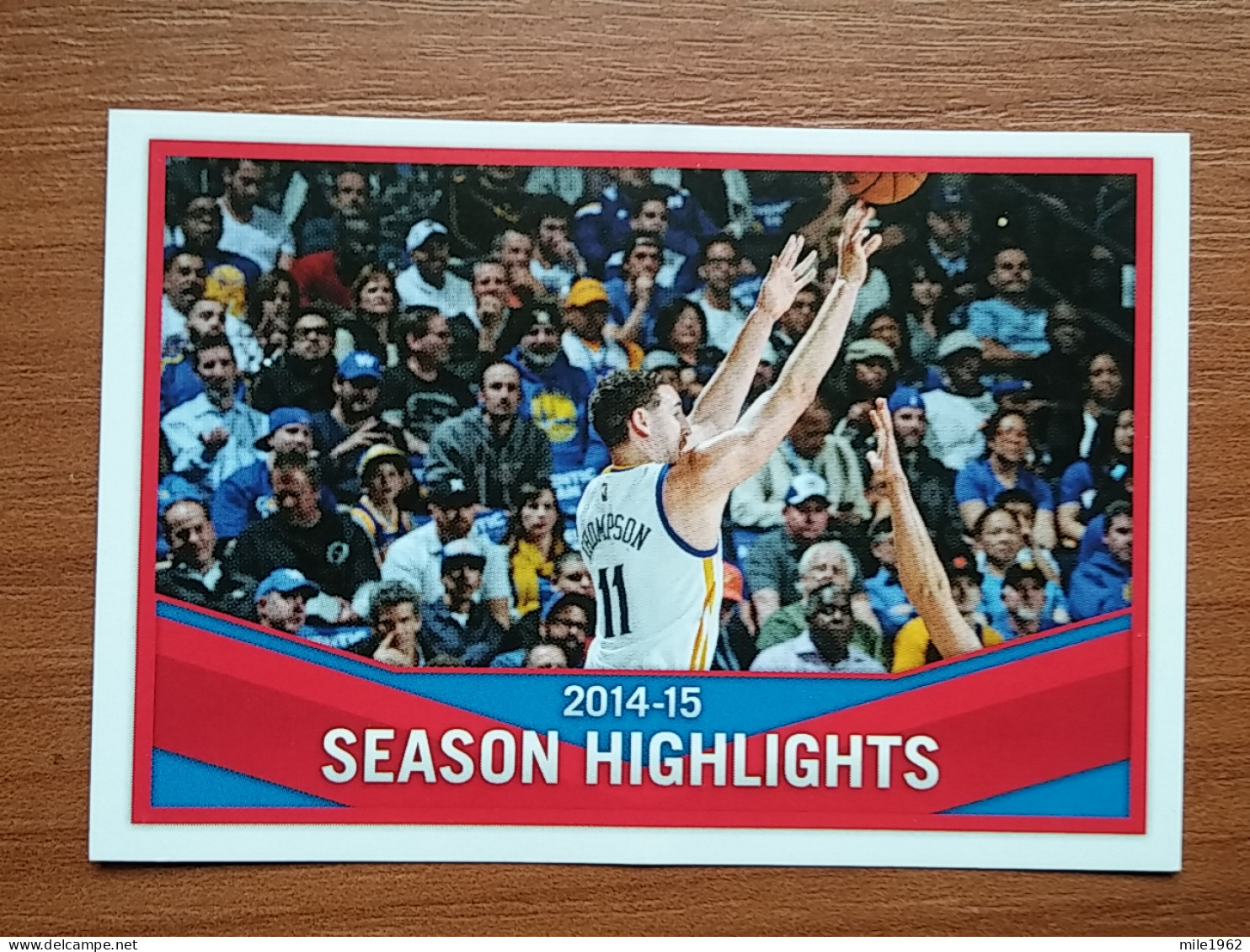 ST 24 - NBA SEASONS 2015-16, Sticker, Autocollant, PANINI, No 4 2014-15 Season Highlights - Books