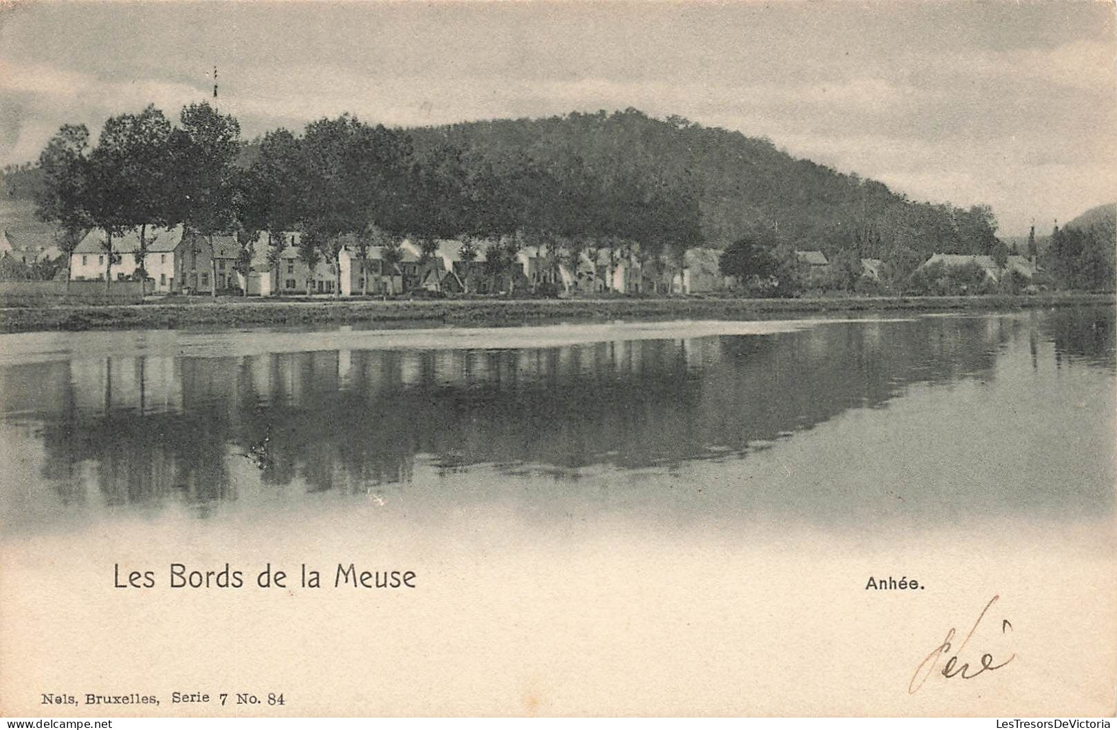 BELGIQUE - Les Bords De La Meuse - Vue Sur La Ville D'Ahnée - Carte Postale Ancienne - Anhée