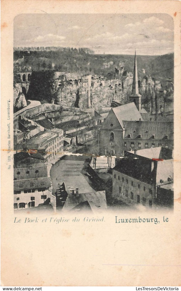 LUXEMBOURG - Vue Générale Du Bock Et L'église Du Grund - Carte Postale Ancienne - Luxemburg - Town