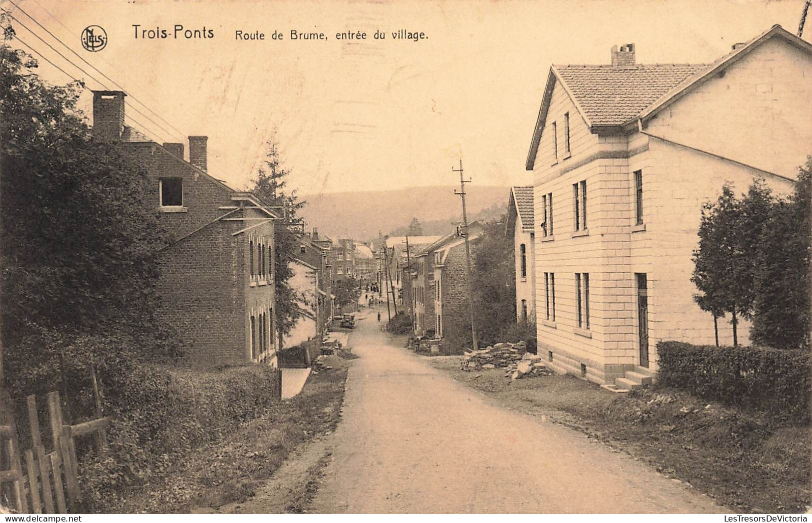 BELGIQUE - Trois Pont - Route De Brume Entrée Du Village - Carte Postale Ancienne - Trois-Ponts