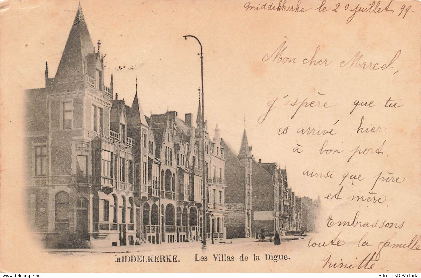 BELGIQUE - Middelkerke - Les Villas De La Digue - Carte Postale Ancienne - Middelkerke