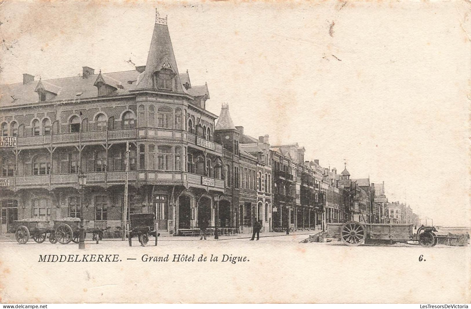 BELGIQUE - Middelkerke - Vue Général Du Grand Hôtel De La Digue  - Carte Postale Ancienne - Middelkerke