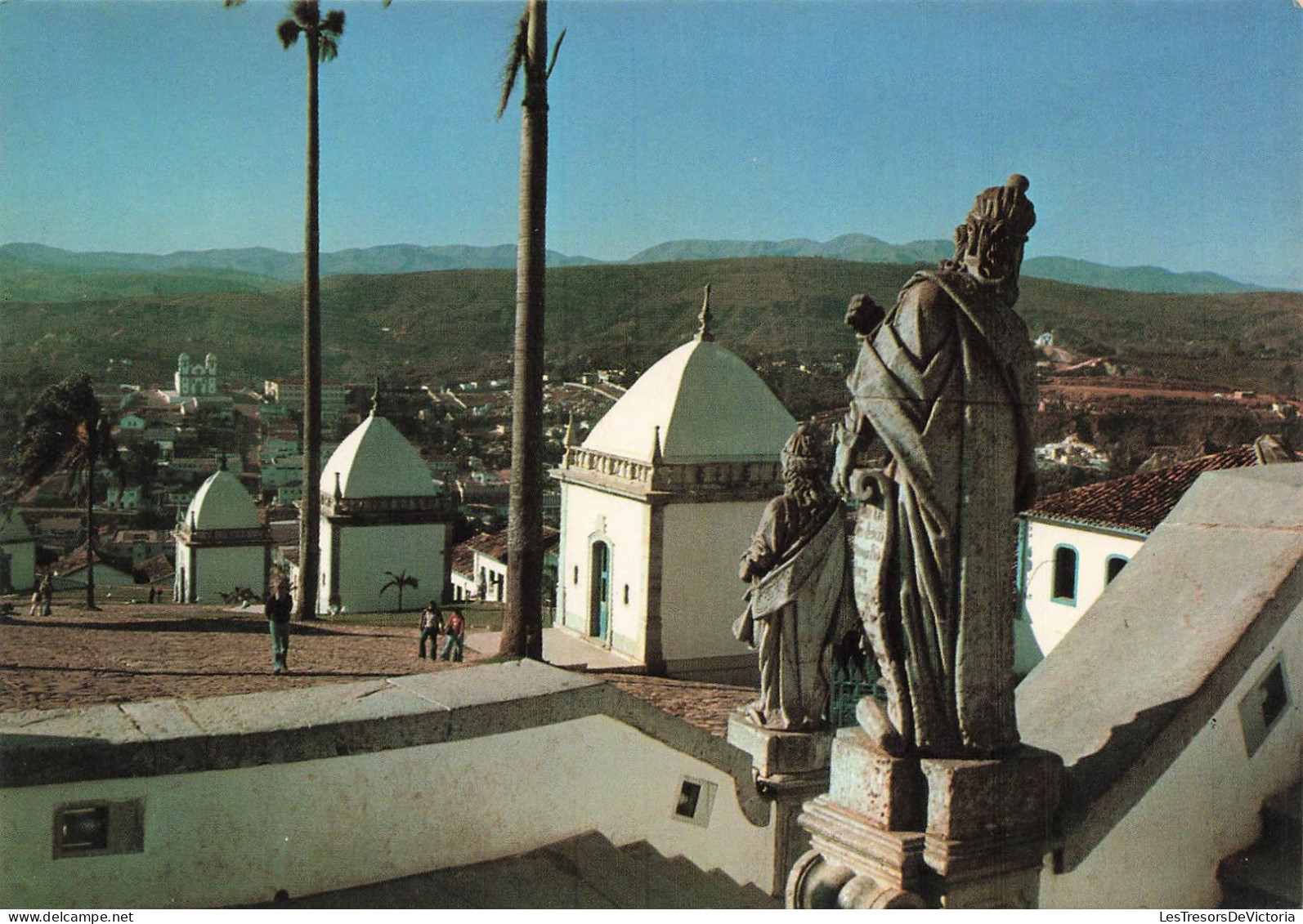 BRÉSIL - Congonhas Do Campo - Les Prophètes Ézéchiel Et Jérémie Dans Le Cimetière De La Basilique - Carte Postale - Sonstige