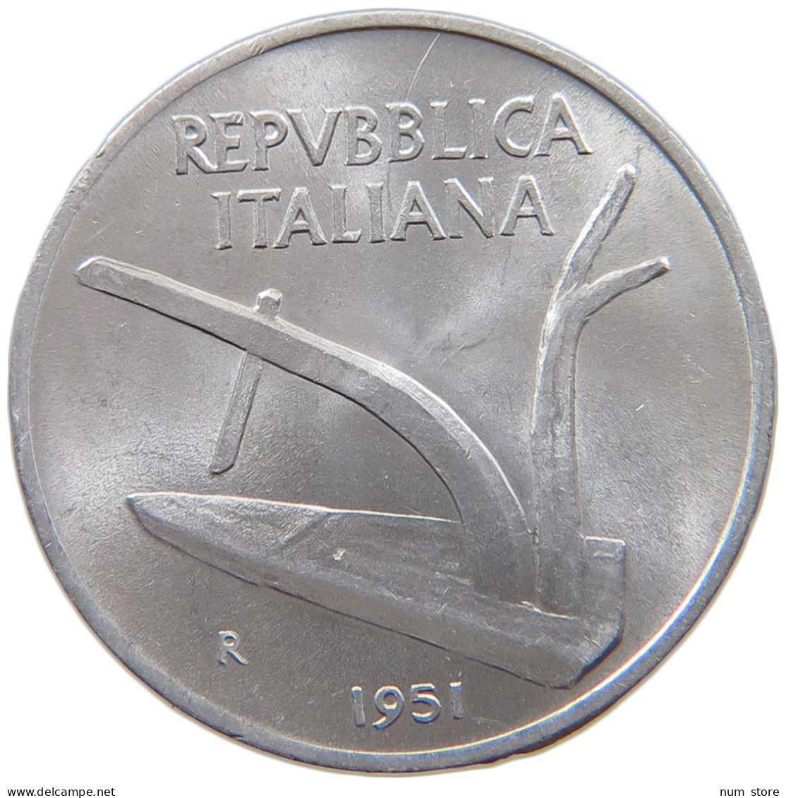 ITALY 10 LIRE 1951  #a088 0517 - 10 Lire
