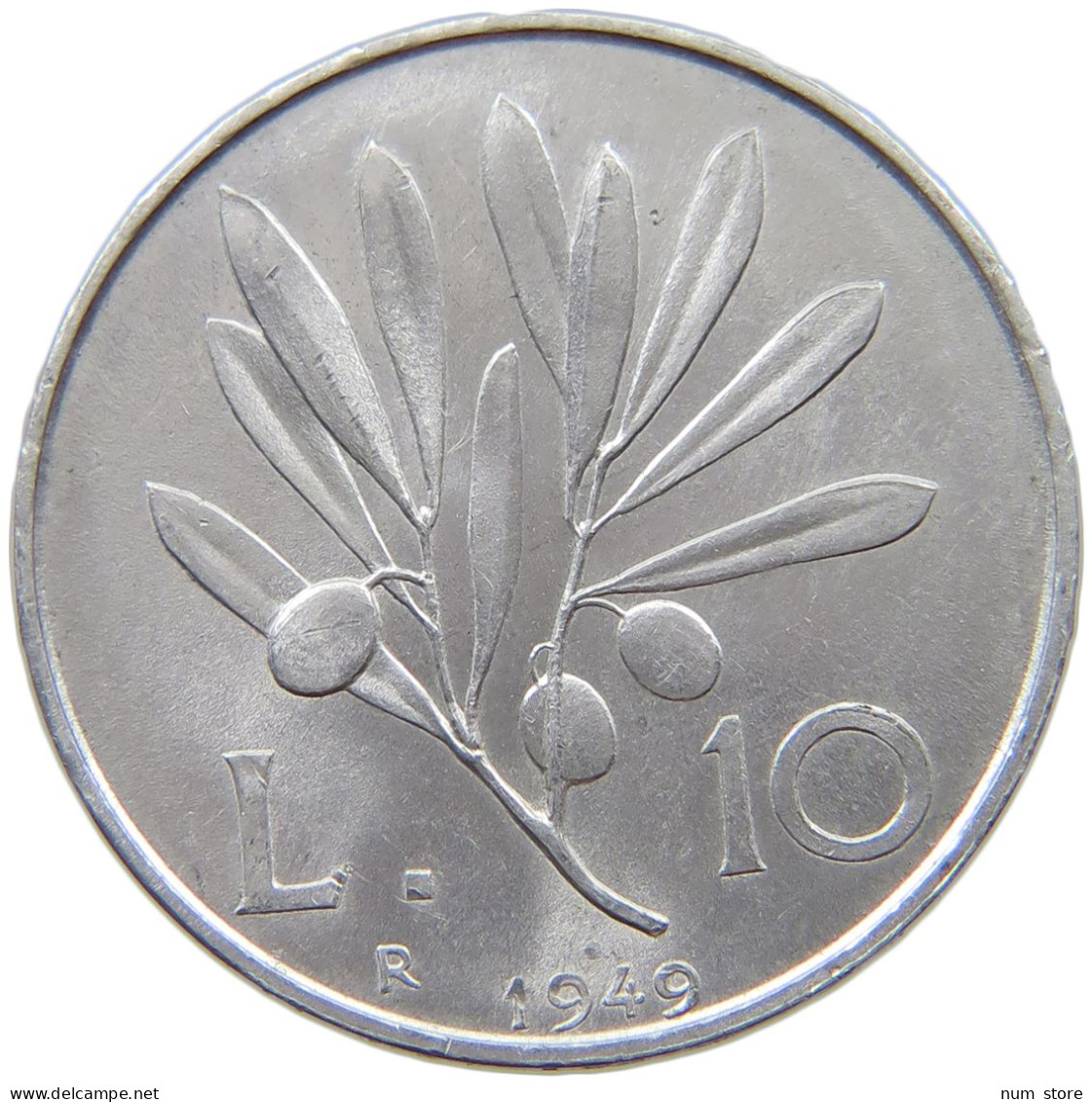 ITALY 10 LIRE 1949  #s072 0041 - 10 Lire