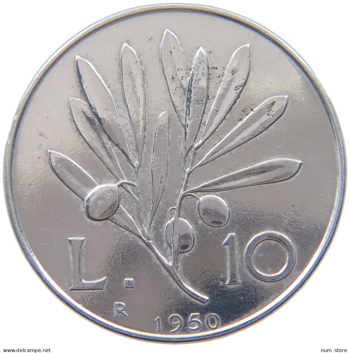 ITALY 10 LIRE 1950  #a021 1137 - 10 Lire