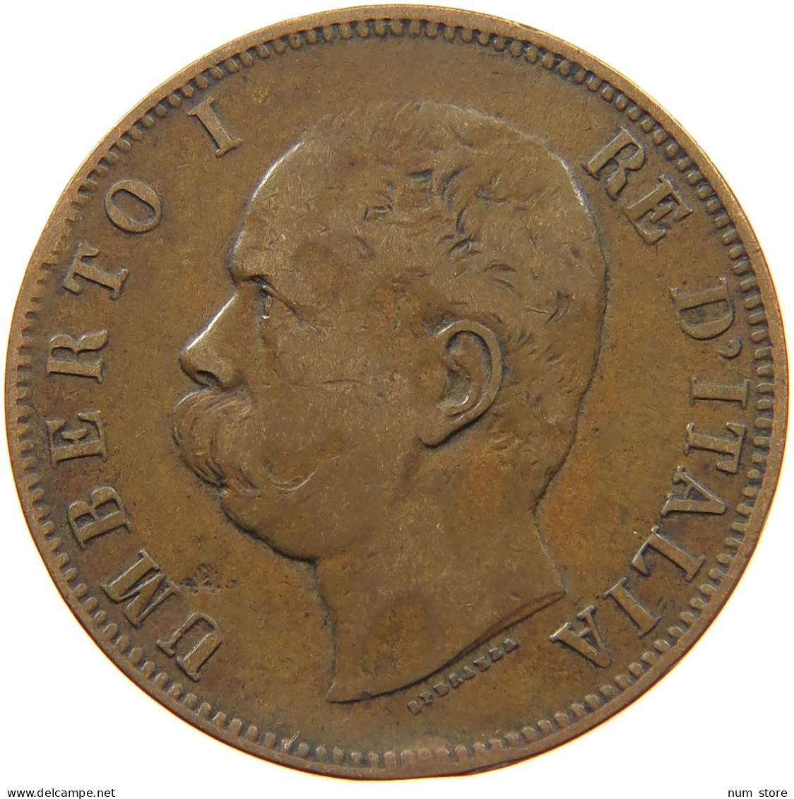 ITALY 10 CENTESIMI 1893 R UMBERTO I. 1878-1900 #s077 0131 - 1878-1900 : Umberto I