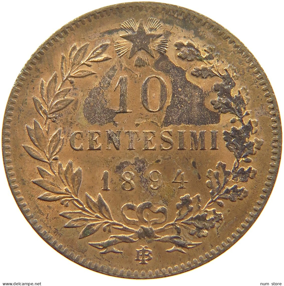 ITALY 10 CENTESIMI 1894 BI Umberto I (1878-1900) #t107 0029 - 1878-1900 : Umberto I