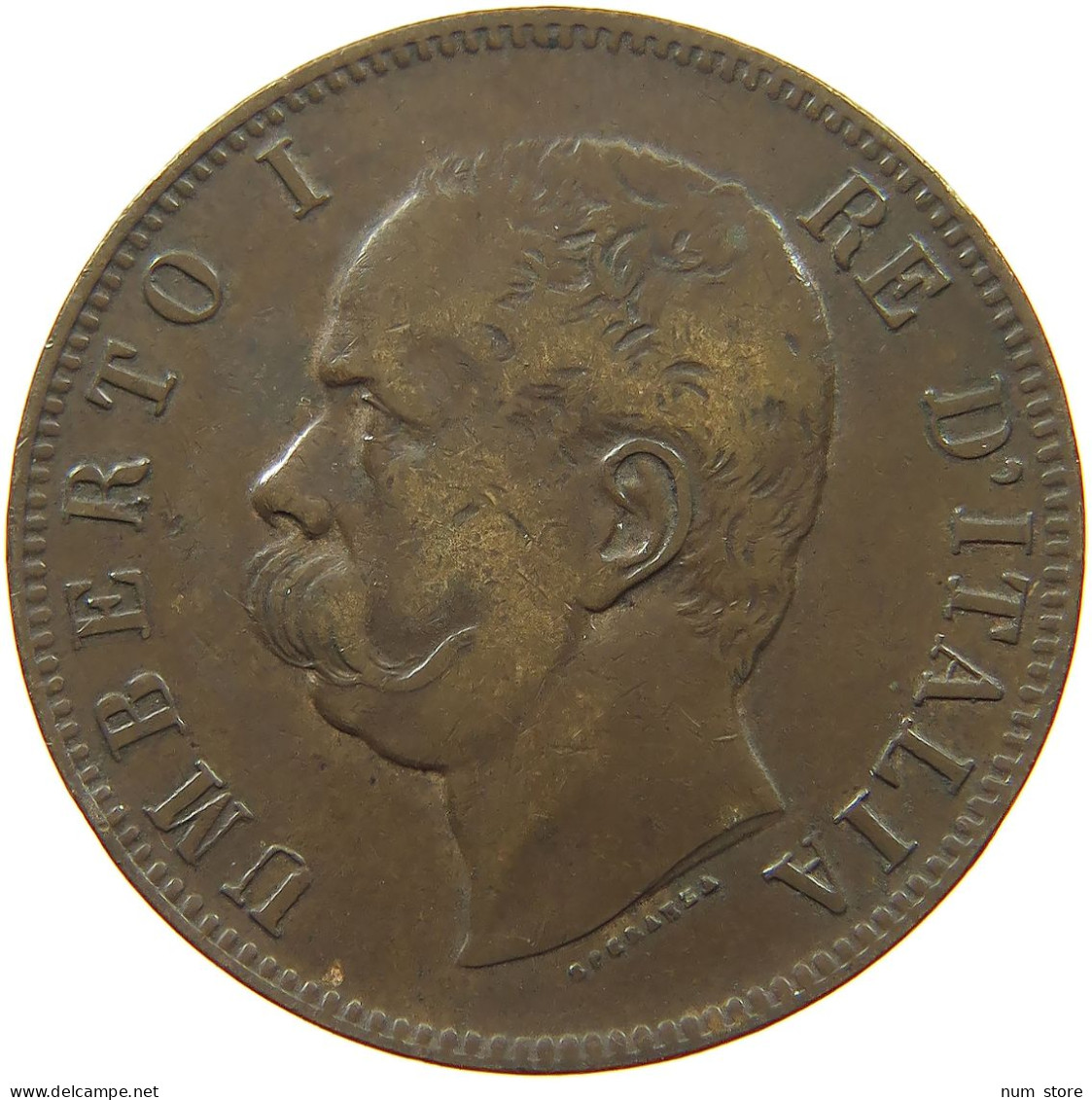 ITALY 10 CENTESIMI 1893 BI UMBERTO I. 1878-1900 #s075 0653 - 1878-1900 : Umberto I