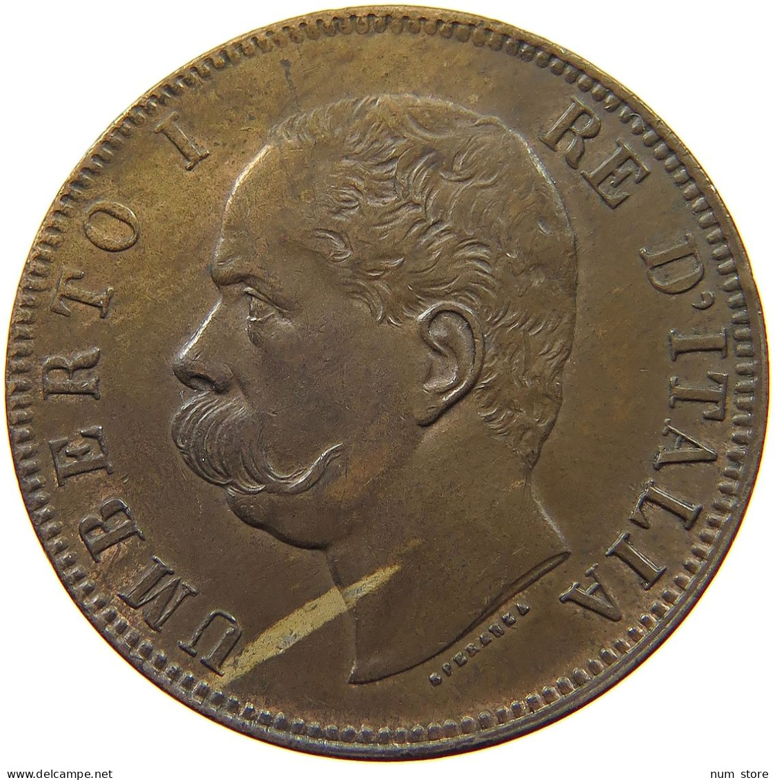 ITALY 10 CENTESIMI 1893 BI UMBERTO I. 1878-1900 #a008 0391 - 1878-1900 : Umberto I.