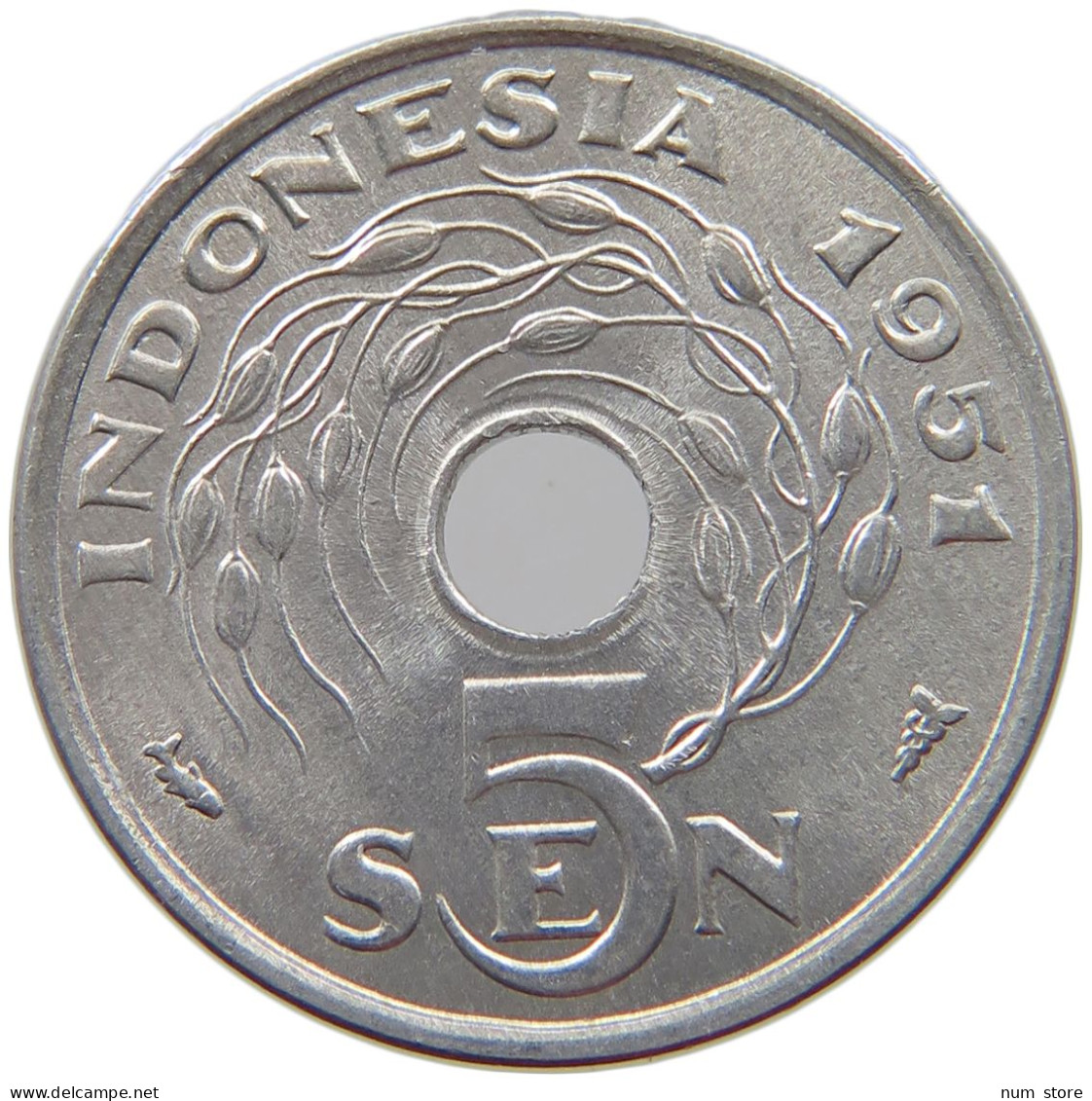 INDONESIA 5 SEN 1951  #s069 0397 - Indonesien